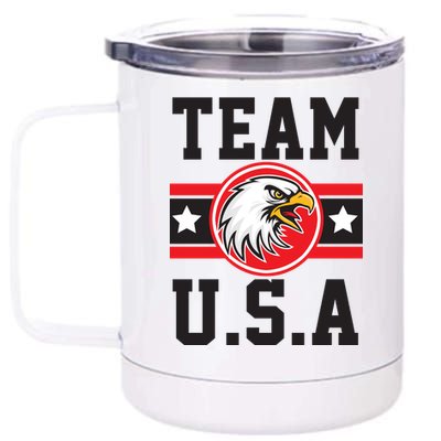 Team U.S.A. Logo 12 oz Stainless Steel Tumbler Cup