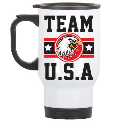 Team U.S.A. Logo Stainless Steel Travel Mug