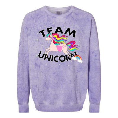 Team Unicorn Colorblast Crewneck Sweatshirt