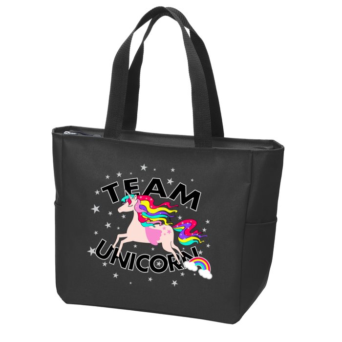 Team Unicorn Zip Tote Bag