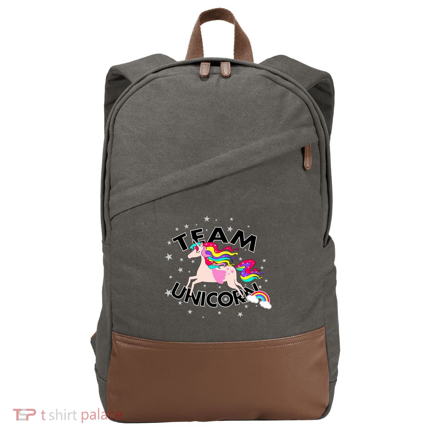 Team Unicorn Cotton Canvas Backpack