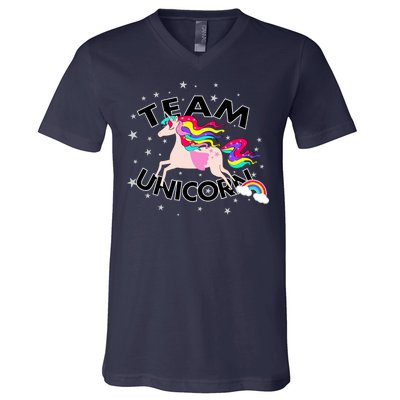 Team Unicorn V-Neck T-Shirt