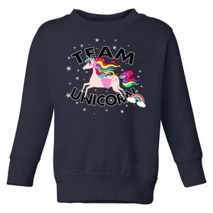 Team Unicorn Toddler Sweatshirt