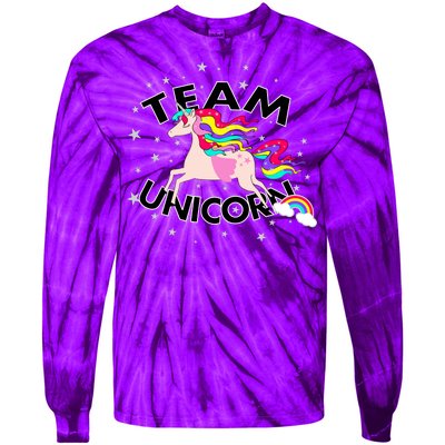 Team Unicorn Tie-Dye Long Sleeve Shirt