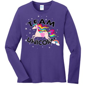 Team Unicorn Ladies Long Sleeve Shirt