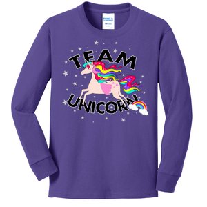 Team Unicorn Kids Long Sleeve Shirt