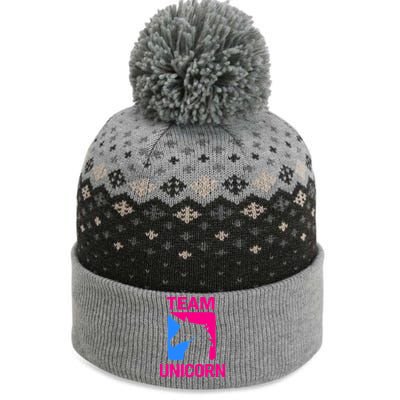 Team Unicorn Logo The Baniff Cuffed Pom Beanie