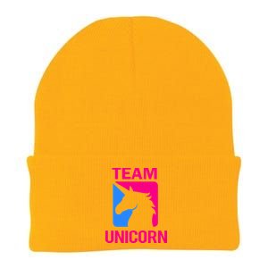 Team Unicorn Logo Knit Cap Winter Beanie