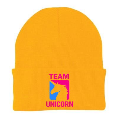 Team Unicorn Logo Knit Cap Winter Beanie