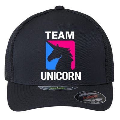 Team Unicorn Logo Flexfit Unipanel Trucker Cap