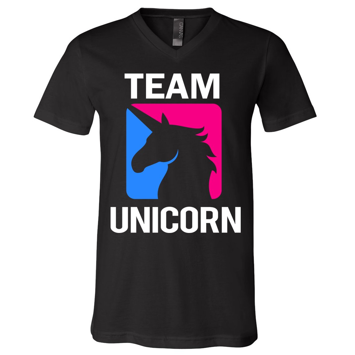 Team Unicorn Logo V-Neck T-Shirt