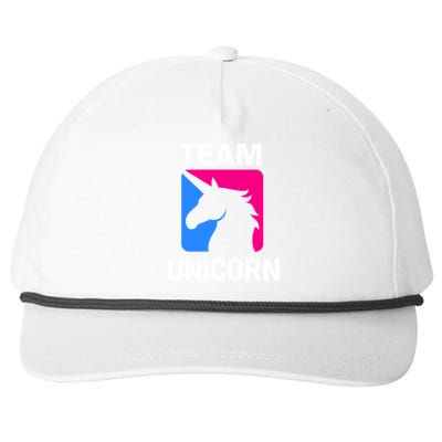 Team Unicorn Logo Snapback Five-Panel Rope Hat