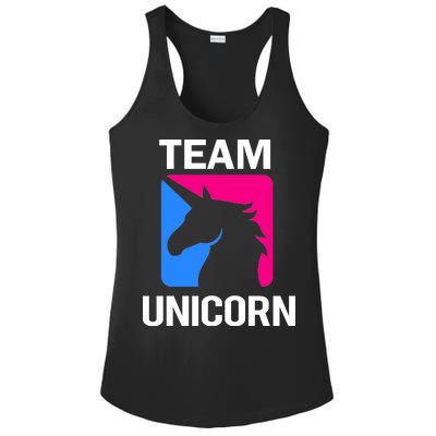 Team Unicorn Logo Ladies PosiCharge Competitor Racerback Tank