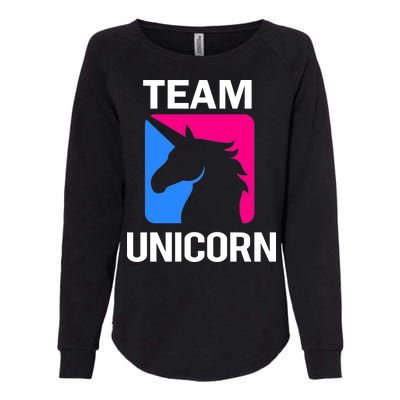 Team Unicorn Logo Womens California Wash Sweatshirt