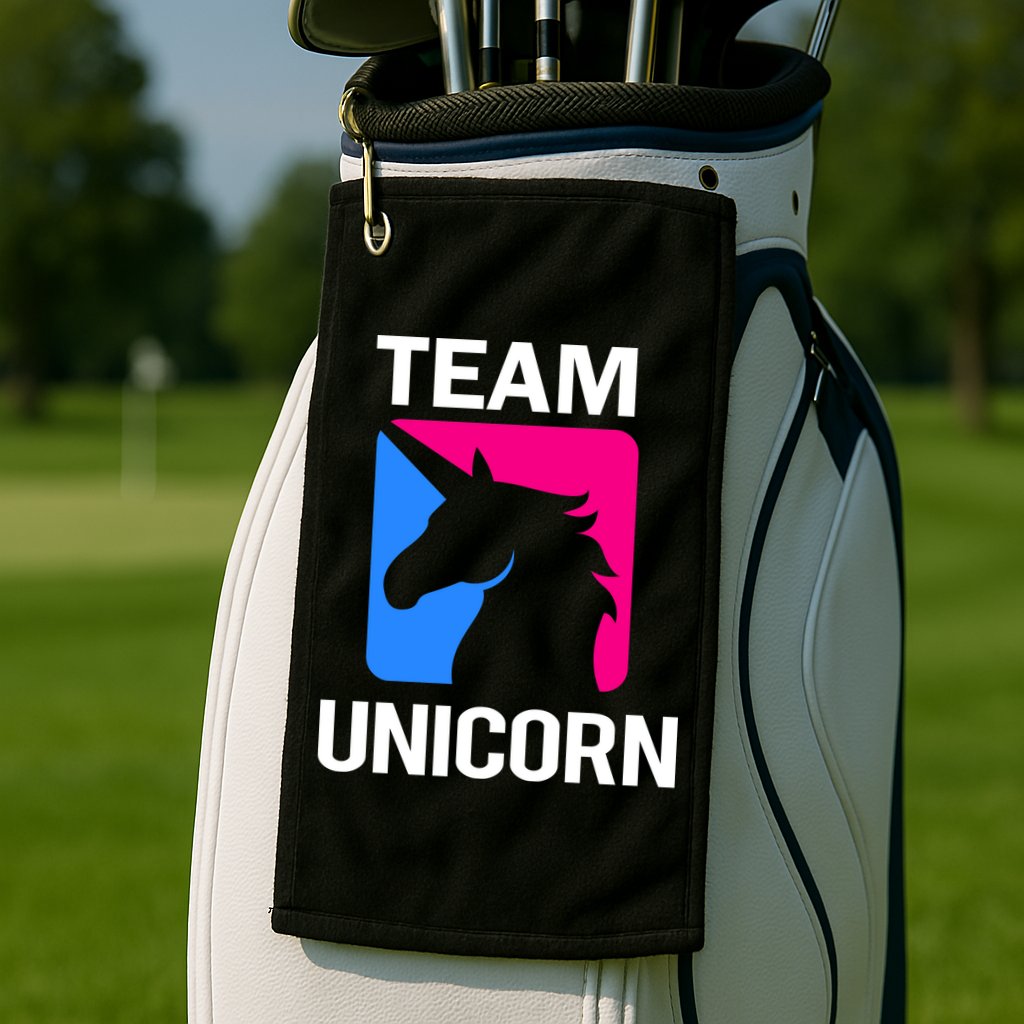 Team Unicorn Logo Golf Towel