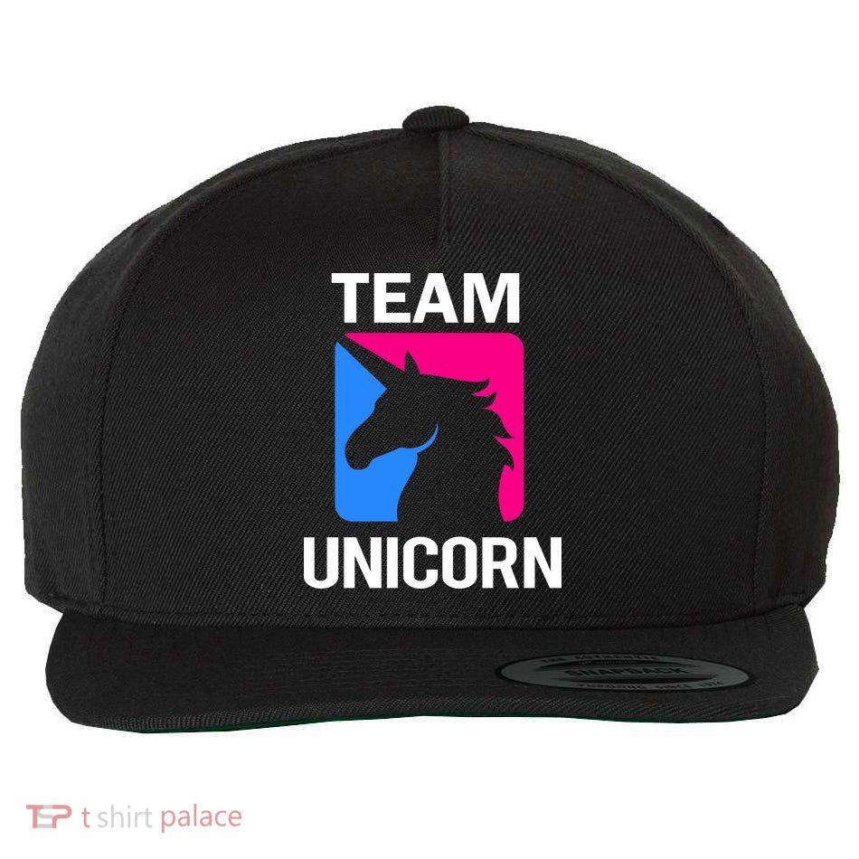 Team Unicorn Logo Wool Snapback Cap