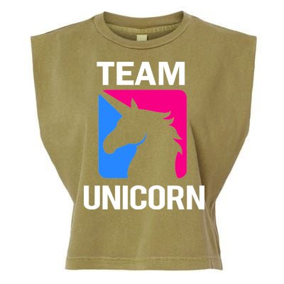 Team Unicorn Logo Garment-Dyed Women's Muscle Tee