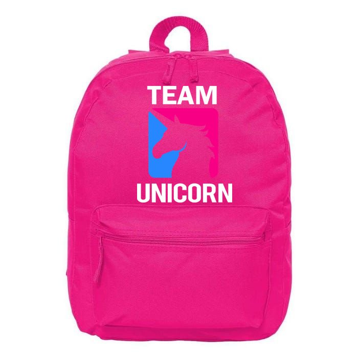 Team Unicorn Logo 16 in Basic Backpack