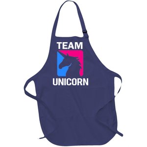 Team Unicorn Logo Full-Length Apron With Pockets