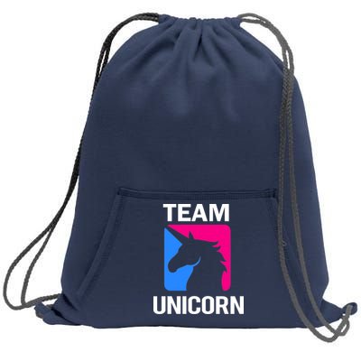 Team Unicorn Logo Sweatshirt Cinch Pack Bag