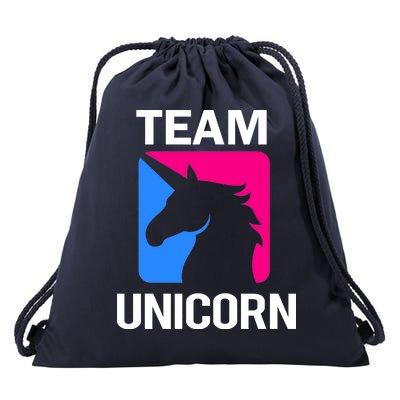 Team Unicorn Logo Drawstring Bag