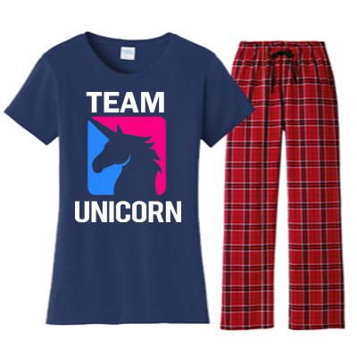 Team Unicorn Logo Women's Flannel Pajama Set