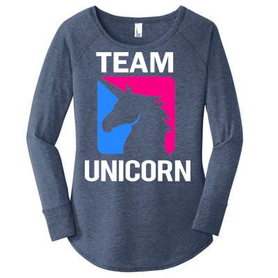 Team Unicorn Logo Women's Perfect Tri Tunic Long Sleeve Shirt