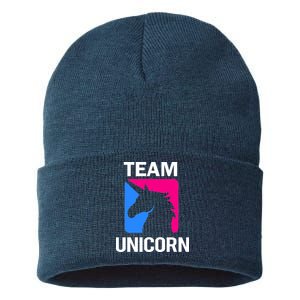 Team Unicorn Logo Sustainable Knit Beanie