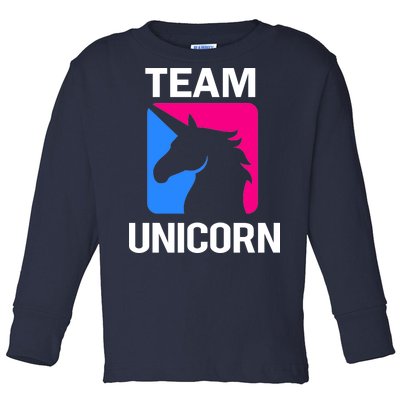 Team Unicorn Logo Toddler Long Sleeve Shirt