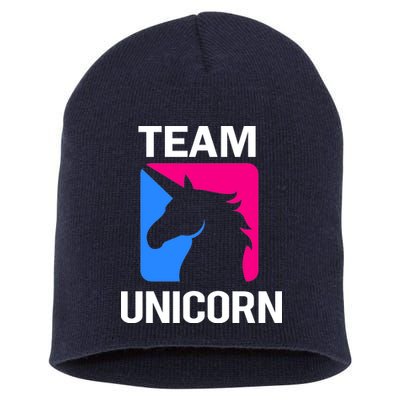 Team Unicorn Logo Short Acrylic Beanie