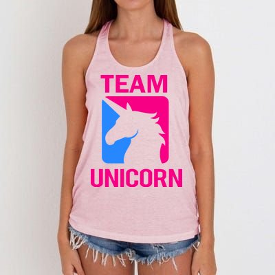 Team Unicorn Logo Women's Knotted Racerback Tank