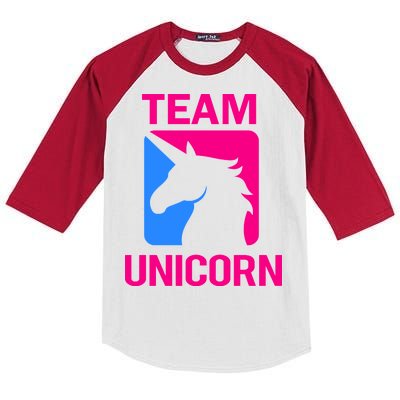 Team Unicorn Logo Kids Colorblock Raglan Jersey