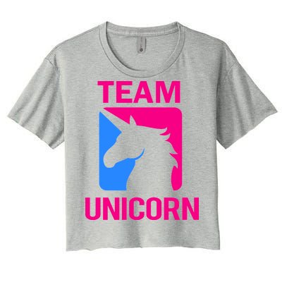 Team Unicorn Logo Women's Crop Top Tee