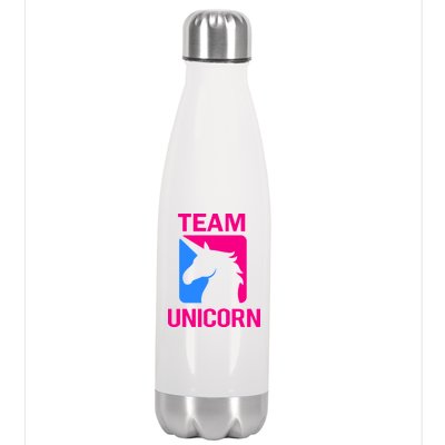 Team Unicorn Logo Stainless Steel Insulated Water Bottle