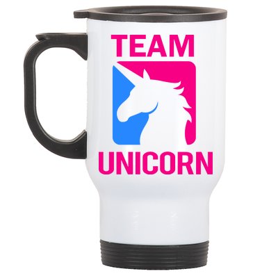 Team Unicorn Logo Stainless Steel Travel Mug