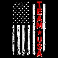 Team USA Distressed American Flag Cooling Performance Crew T-Shirt