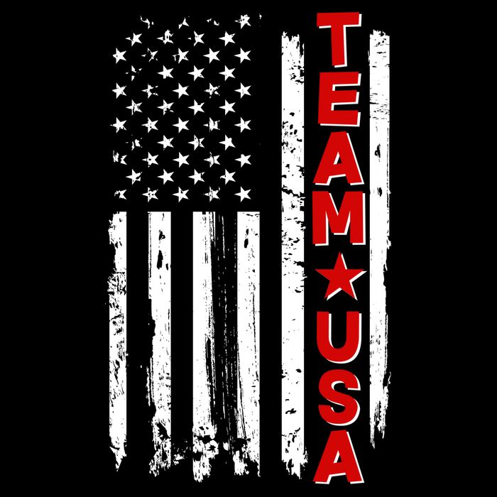 Team USA Distressed American Flag Cooling Performance Crew T-Shirt