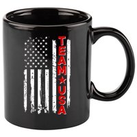 Team USA Distressed American Flag 11oz C Handle Ceramic Mug