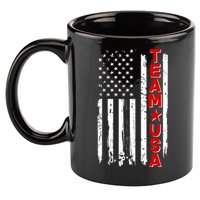Team USA Distressed American Flag 11oz C Handle Ceramic Mug