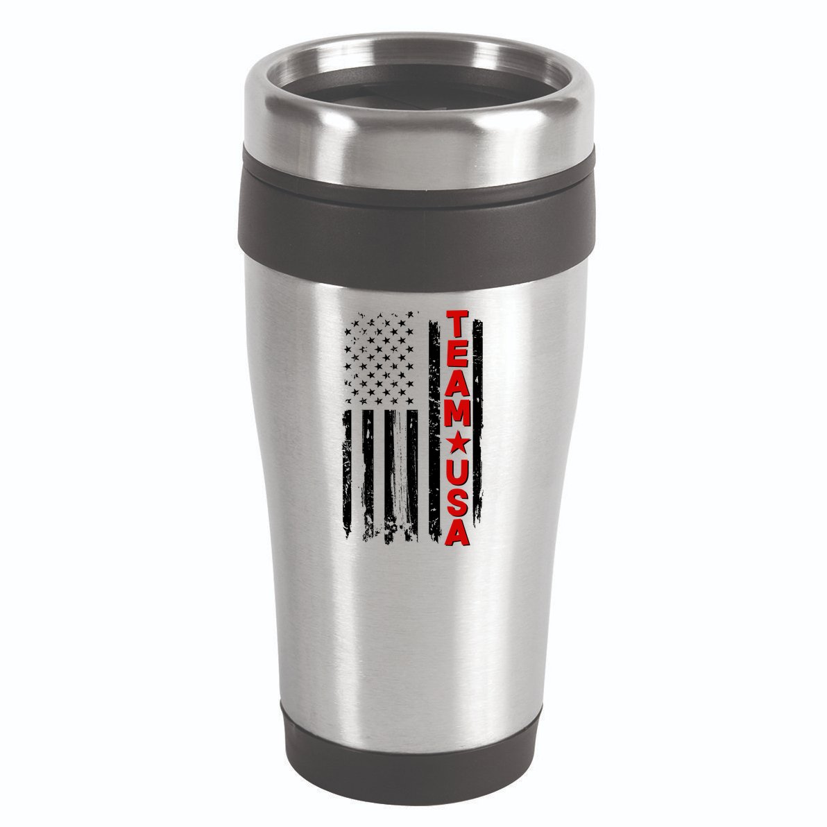 Team USA Distressed American Flag 16oz Travel Tumbler