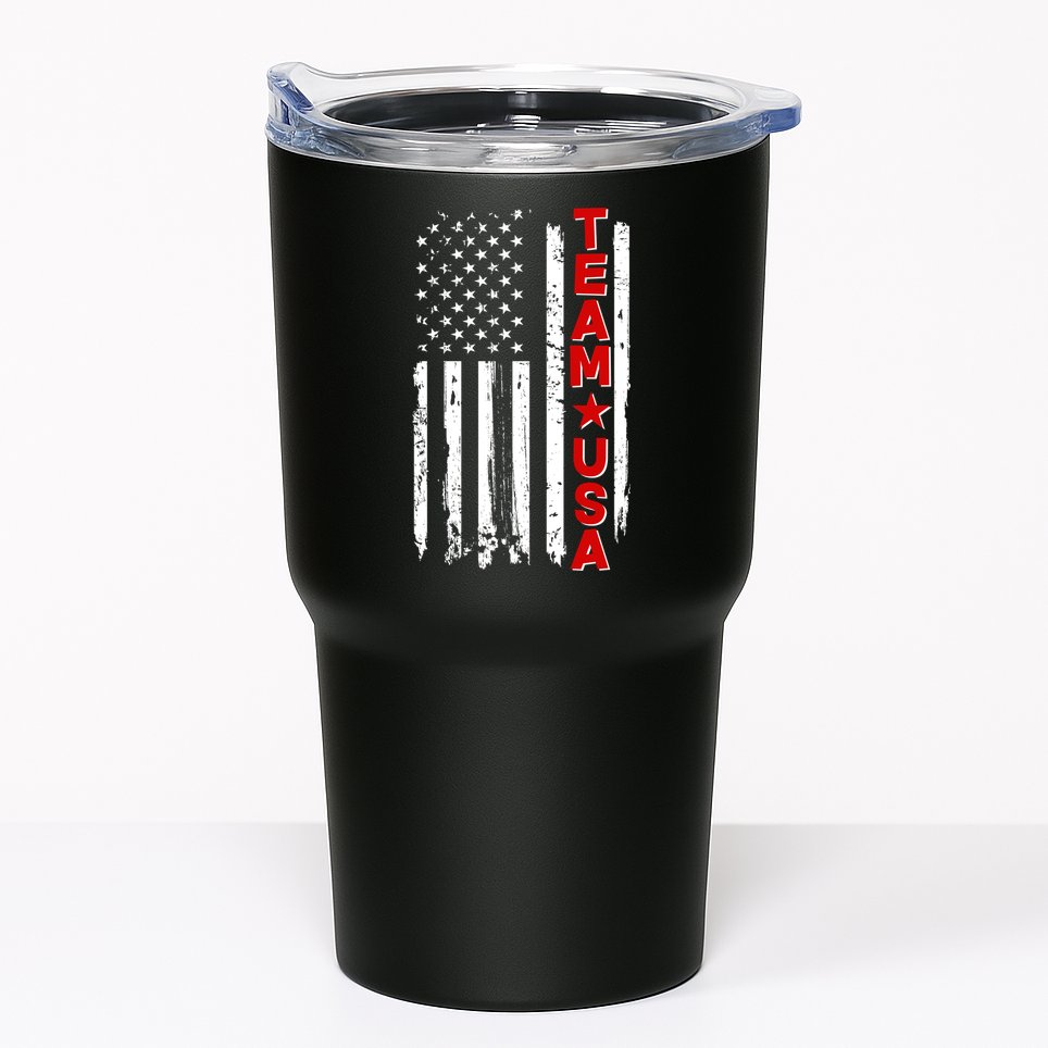 Team USA Distressed American Flag Tumbler