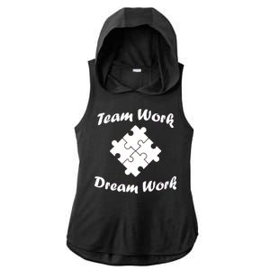 Team Work Dream Work Ladies PosiCharge Tri-Blend Wicking Draft Hoodie Tank