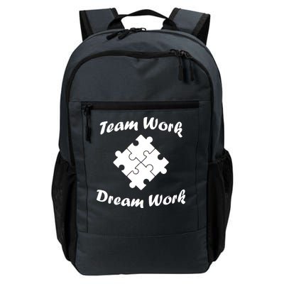 Team Work Dream Work Daily Commute Backpack