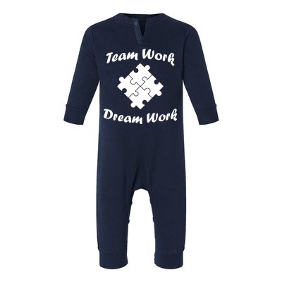 Team Work Dream Work Infant Fleece One Piece