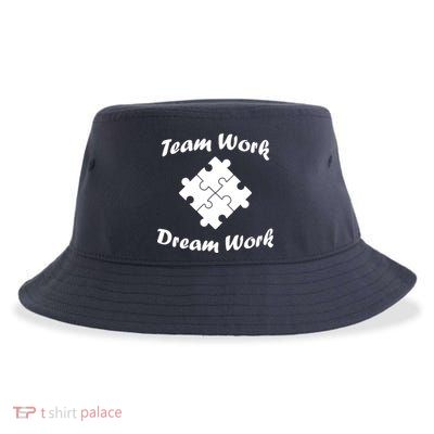 Team Work Dream Work Sustainable Bucket Hat