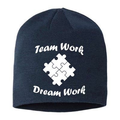 Team Work Dream Work Sustainable Beanie