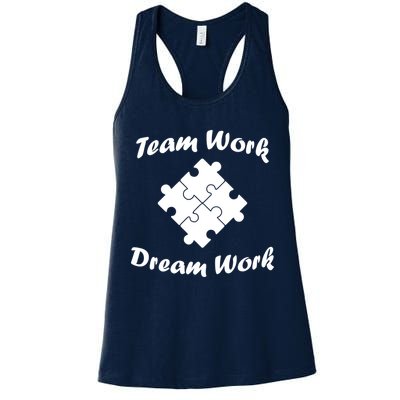 Team Work Dream Work Womens Tank Top