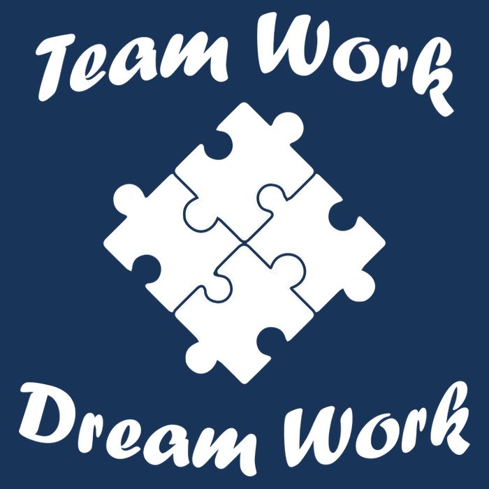 Team Work Dream Work Baby Bodysuit