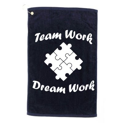 Team Work Dream Work Platinum Collection Golf Towel