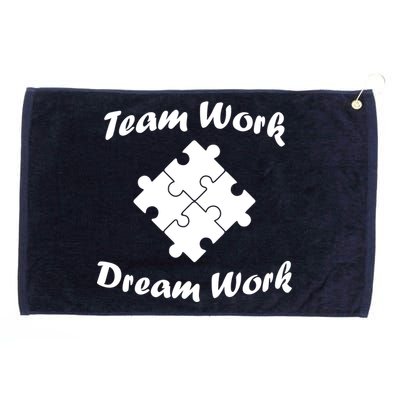 Team Work Dream Work Grommeted Golf Towel